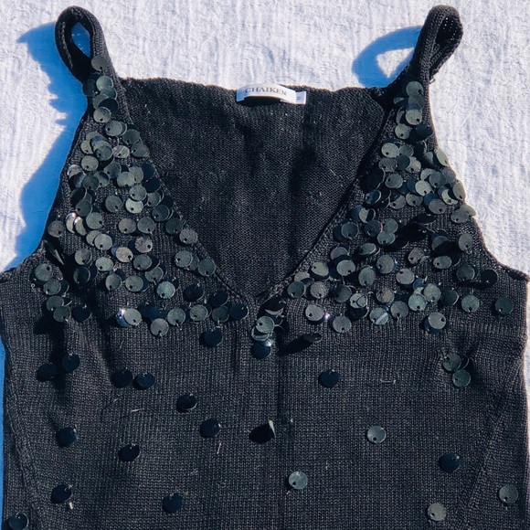 CHAIKEN**Beautiful Leather Emb. Top**Med. $445 - Picture 3 of 7